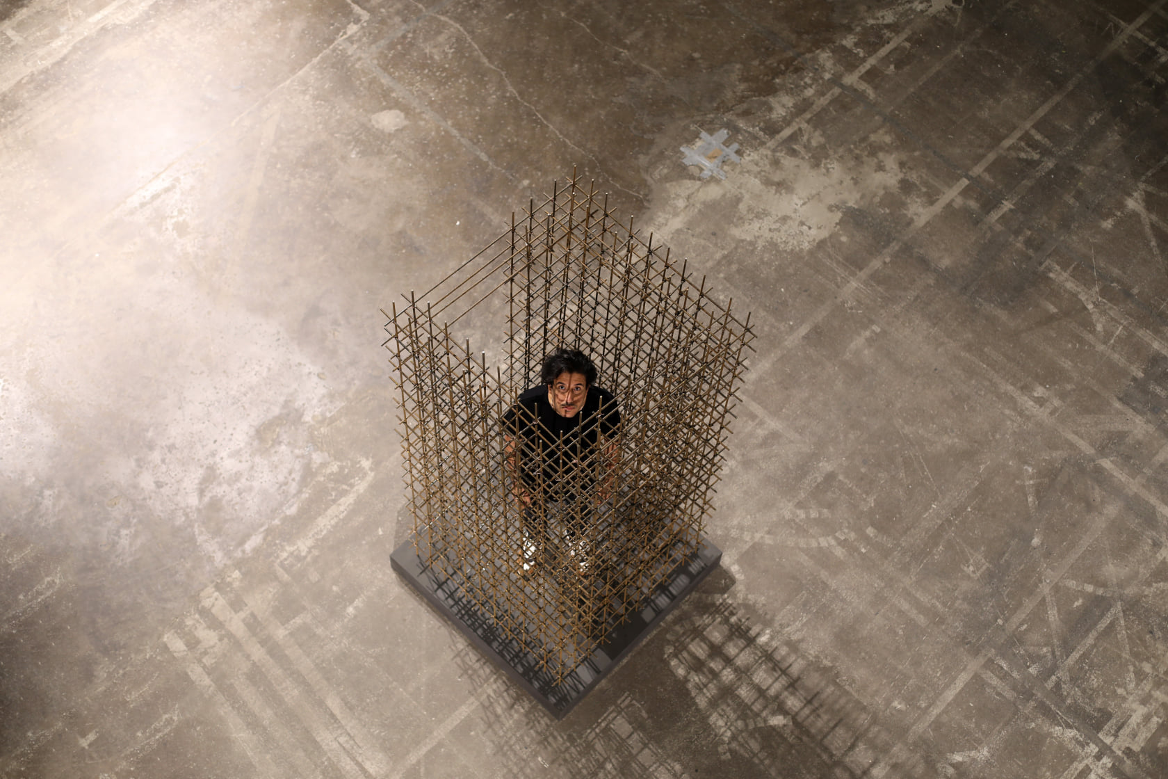 Invisible Cages installation by Amer Al Akel